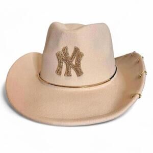 New York Yankees NY rhinestone cowboy hat (custom Cowboy Carter - beyonce inspo)